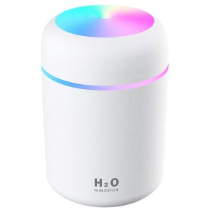 Appliances | Creative 300ML Dazzle Cup Air Humidifier USB Color Cycling Table Top Home Car Air Humidifier – White Appliances Appliances