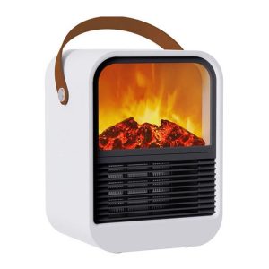 Appliances | N7 Small Desktop 3D Simulated Charcoal Heater with Handle, 2-Speed Thermostat – EU Plug Appliances Appliances