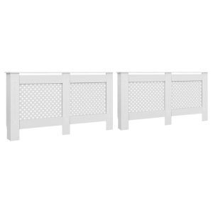 Appliances | Radiator Covers 2 pcs White 152x19x81.5 cm MDF Appliances Appliances