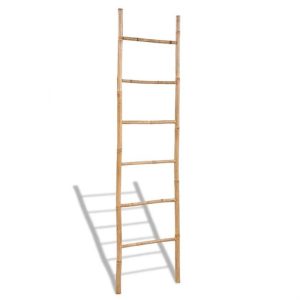 Bathroom Supplies | Bamboo Towel Ladder with 6 Rungs Bathroom Supplies Bathroom Supplies