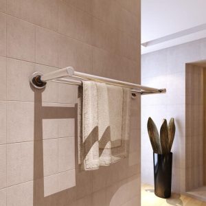 Bathroom Supplies | Stainless Steel Towel Rack 2 Tubes Bathroom Supplies Bathroom Supplies