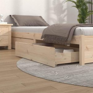 Beds & Accessories | Bed Drawers 4 pcs Solid Wood Pine Beds & Accessories Beds & Accessories