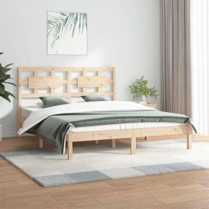 Beds & Accessories | Bed Frame Solid Wood Pine 140×200 cm Beds & Accessories Beds & Accessories