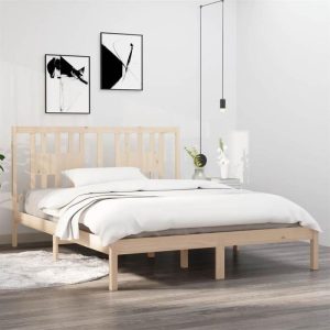 Beds & Accessories | Bed Frame Solid Wood Pine 140×200 cm Beds & Accessories Beds & Accessories