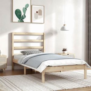 Beds & Accessories | Bed Frame Solid Wood Pine 90×200 cm Single Beds & Accessories Beds & Accessories