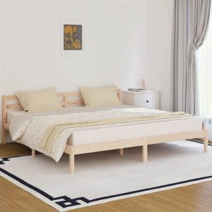 Beds & Accessories | Day Bed Solid Wood Pine 200×200 cm Super King Beds & Accessories Beds & Accessories