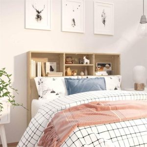 Beds & Accessories | Headboard Cabinet Sonoma Oak 120x19x103.5 cm Beds & Accessories Beds & Accessories