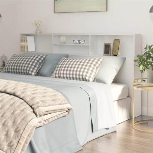 Beds & Accessories | Headboard Cabinet White 200x19x103.5 cm Beds & Accessories Beds & Accessories