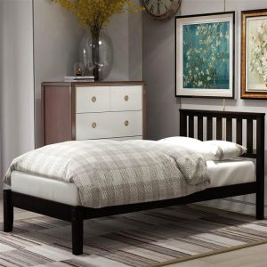 Beds & Accessories | Twin Size Wooden Platform Bed Frame with Headboard, and Wooden Slats Support, No Spring Box Required (Frame Only) – Espresso Beds & Accessories Beds & Accessories