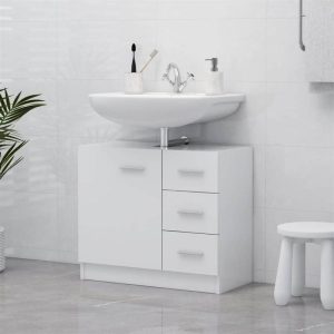 Furniture Sets | Sink Cabinet White 63x30x54 cm Chipboard Furniture Furniture Sets