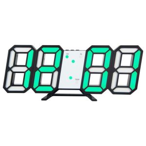 Home Decors | Digital LED Clock 3D Wall Hanging Clock with Smart Luminous Memory Function – Green Home Decors Green