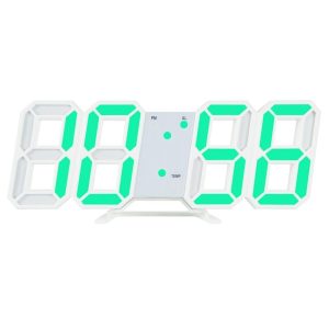 Home Decors | Digital LED Clock 3D Wall Hanging Clock with Smart Luminous Memory Function – Green Home Decors Green