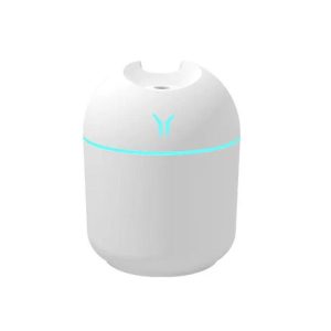 Household Appliances | Cool Mist Mini USB Air Humidifier Cute Aroma Diffuser with LED Light – White Household Appliances Household Appliances