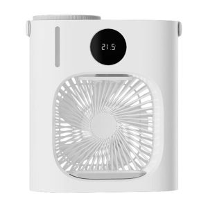 Household Appliances | Feiyue Smart Desktop Cooling Fan, 3 Gears Wind, Atomized Water, 900ml Water Tank, Timing Function, LED Display, Night Light, Low Noise, USB Charging Household Appliances Household Appliances