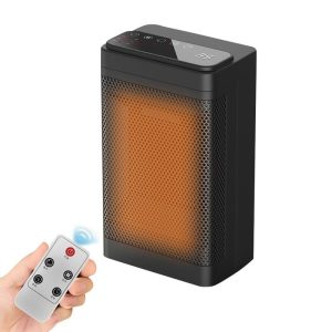 Household Appliances | YND-1200D 1500W Desktop Mini Electric Heater, PTC Ceramic Space Heater, Remote Control, Touch Screen, 3-Gear Adjustment – EU Plug EU Plug Household Appliances Household Appliances