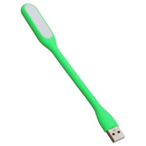 Lighting | Portable USB LED Reading Light with Flexible Arm, Mini Night Lamp for Laptop, Desktop – Green Lighting Green