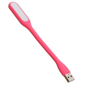 Lighting | Portable USB LED Reading Light with Flexible Arm, Mini Night Lamp for Laptop, Desktop – Pink Lighting Lighting