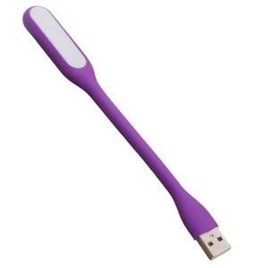 Lighting | Portable USB LED Reading Light with Flexible Arm, Mini Night Lamp for Laptop, Desktop – Purple Lighting Lighting