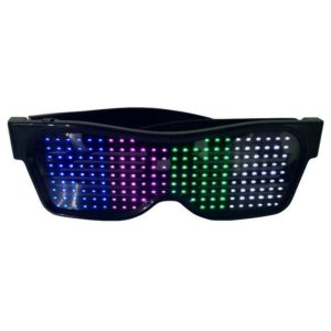 Lighting | SL-004 Rechargeable Impact Resistant LED Light Emitting Bluetooth Glasses 200 Lamp Beads APP Control Support Multiple Language Editing Used for Halloween, Electronic Music, Disco, Bar – Black Frame Four Colors Lighting Lighting