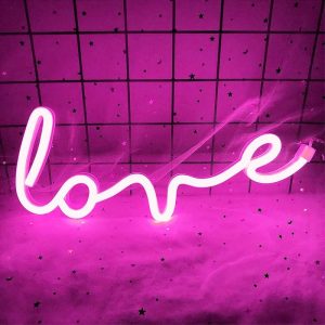 Lighting | XIYUNTE Love Neon Light Signs Pink Love USB or Battery Operated LED for Wall Decor Bedroom Wedding Valentine Lighting Lighting