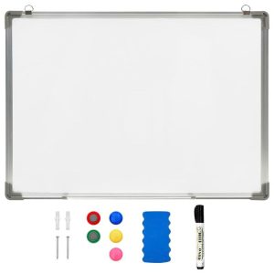 Office Supplies | Magnetic Dry-erase Whiteboard White 70×50 cm Steel Office Supplies Office Supplies