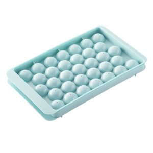 Others | 33-Cavity Plastic Round Ice Ball Mold, for Making Frozen Whiskey Balls, Popsicles, and Lollipops – Blue Kitchen & Dining Blue