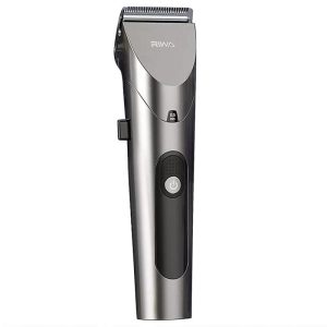 Personal Care | RIWA RE-6305 Electric Hair Clipper USB Rechargeable LED Display Low Noise Full Body Washable Strong Power Steel Cutting Head – Gray Health & Beauty Gray