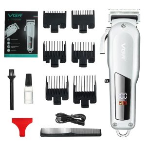 Personal Care | VGR V-278 Rechargeable Electric Hair Clipper, Cordless Hair Trimmer Haircut Machine, 2000mAh Battery, LED Display, 180min Runtime – Silver Health & Beauty Personal Care