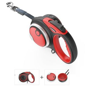 Pet Supplies | 5m Reflective Retractable Dog Leash One Button Brake Lock Anti-Slip Handle for Puppy Cat Pet Supplies – Red L Pet Supplies Pet Supplies