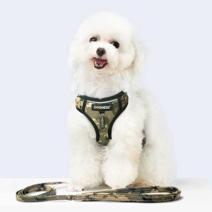 Pet Supplies | Harness Dog Leash Sets Adjustable Lengths Reflective Design Breathable Mesh Dogs Collar – Camouflage Green Pet Supplies Camouflage Green