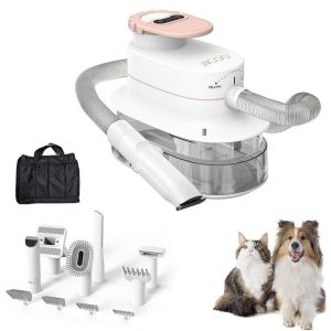 Pet Supplies | P300 11 in 1 Pet Grooming Vacuum Kit, 3 Speed Modes, 4L Dust Cup, 4 Guide Combs, Low Noise – US Plug Pet Supplies Pet Supplies