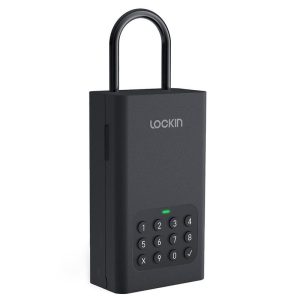 Smart Home | 2PCS Lockin L1 Smart Lockbox, 30 Groups Password Capacity, Bluetooth & PIN Code Unlock, App Control, Large Internal Cavity, Alloy Box IPX5 Waterproof Smart Home Black