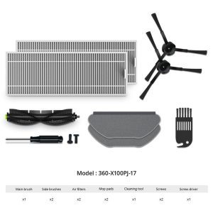 Smart Home | 360 S10 Sweeping Robot Accessories Deluxe Set Main Brush + Strainer + Side Brush + Mop + Cleaning Brush Smart Home Smart Home